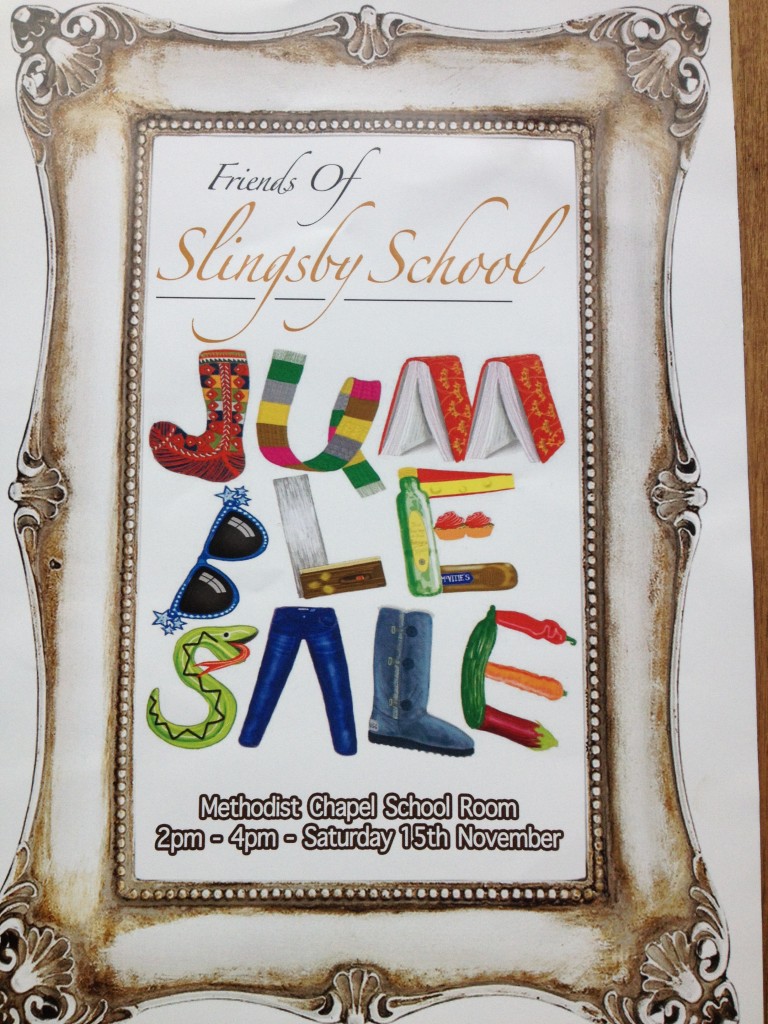 Jumble sale Nov 2014