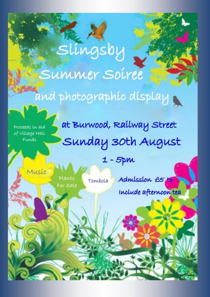 Slingsby Summer Soiree poster -